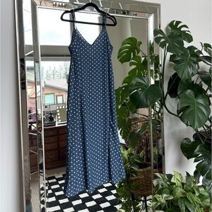 5/$25 | SHEIN Polka Dot Maxi Slip Dress